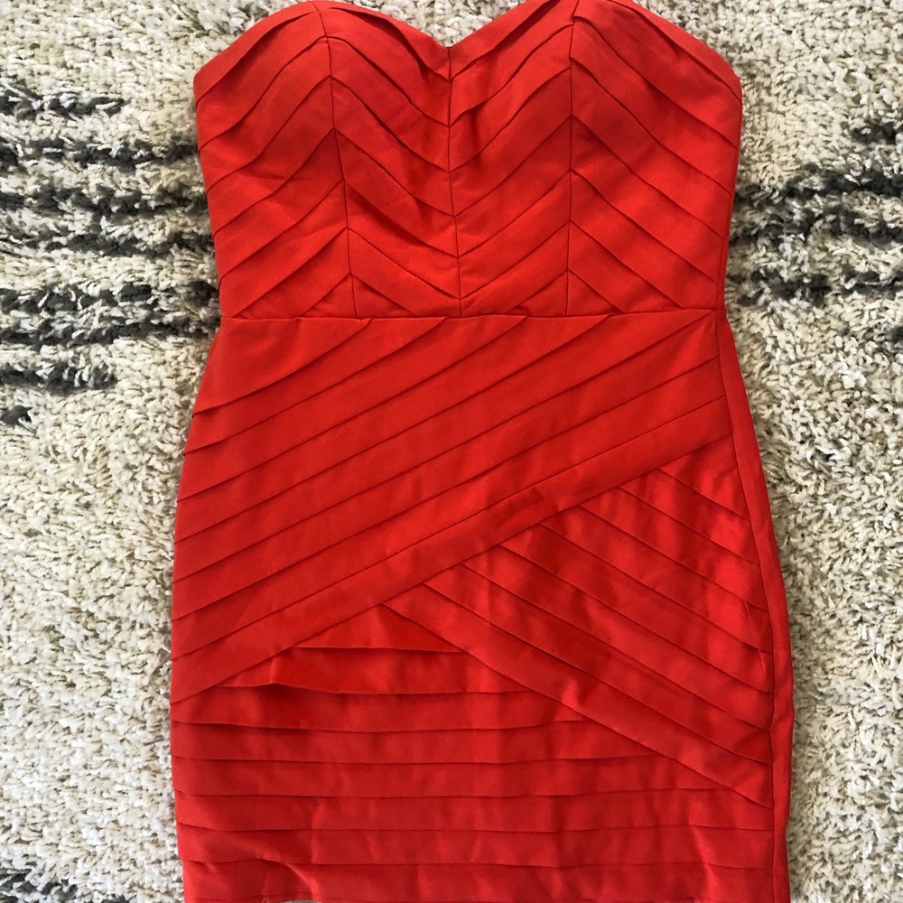 Strapless cocktail dress